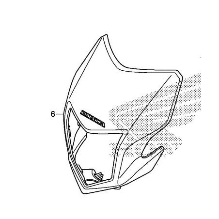 Visor Front Honda Crf L Kzz