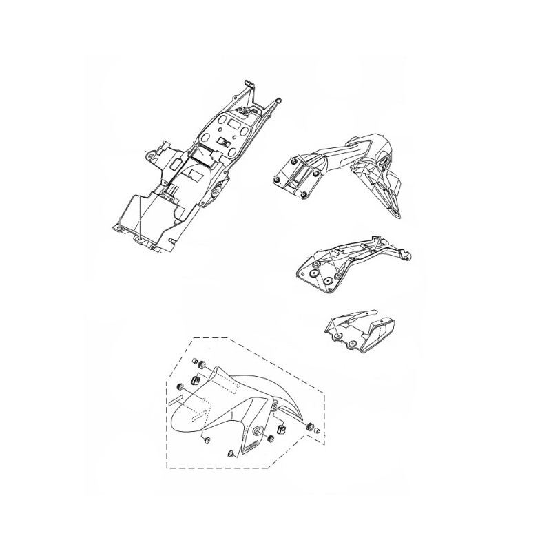 Bracket Mud Guard Yamaha MT-03 / MT-25 1WD-F1617-00